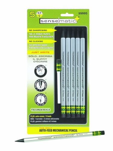 Dixon Ticonderoga SenseMatic Plus Auto-Feed Mechanical Pencils, #2 HB, 0.7 mm