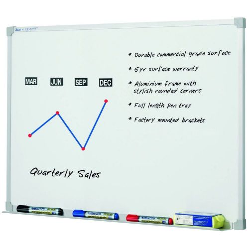 Brand new quartet penrite whiteboard premium qtpwp181 1800 x 1200mm for sale