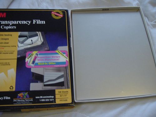 3M Transparency Film for plain paper copiers 74 sheets PP2500