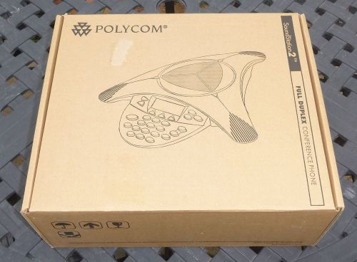 PolyCom SoundStation2 Full Duplex Conference Speaker Phone 2201-16000-601 w/PSU