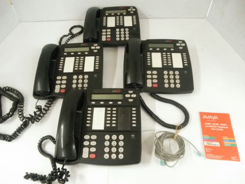 Lot of 4 Avaya Magix 4412D+ Lucent Phones AND Handset Cable AND Users Manual