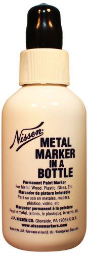 Nissen mbbkm metal ball point marker in plastic bottle, 1/8&#034; tip, black (pack o for sale