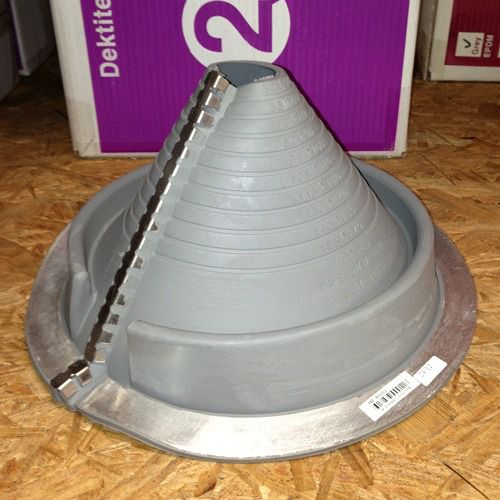 No 2 retrofit pipe flashing boot by dektite for metal roofing for sale