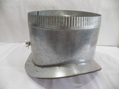 10&#034; galvanized hvac pipe duct work cupped union adhesive padding damper vent for sale