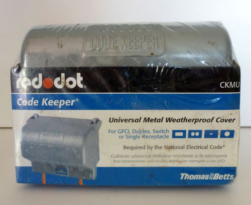 Red Dot Universal Metal Weatherproof Cover (CKMU) Lockable While in Use Cover