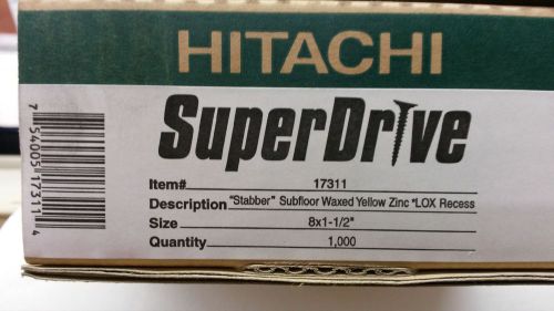 Hitachi 1 1/2&#034; wax stabber yellow zinc screws