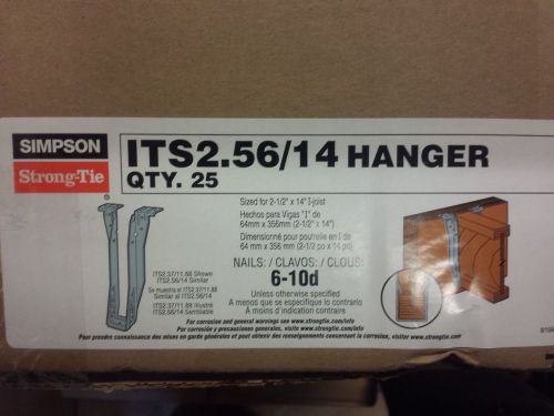 Simpson Strong-Tie  ITS2.56/14 Joist Hanger. qty 25