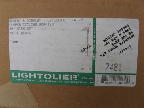 Nos lightolier track light no. 7481 sloped ceiling adapter 4&#039; extension lytespan for sale