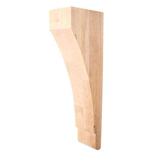 One Pair White Birch- Transitional Wood Corbels-   3&#034; x 6&#034; x 18&#034; - #CORZ-3-WB