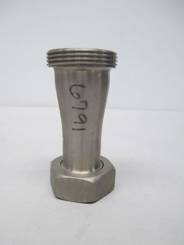 New stainless sanitary reducer fitting 2in to 1-1/2in thread d369040 for sale