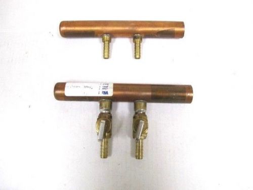 Watts radiant onix 2 outlet copper manifold set - 1&#034; with 3/8&#034; mini-ball valve for sale