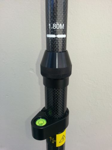 Snap Loc 3 Section Lightweight Carbon Fiber GPS Rover Rod Trimble Topcon GPS