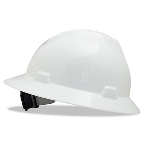 Msa v-gard standard-size hard hat with fas-trac ratchet suspension for sale