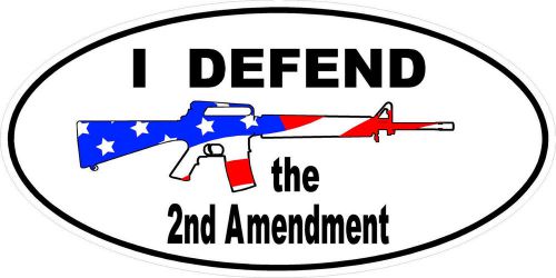3 - AR-15 I Defend The 2nd Amendment Gun Lunch Box Toolbox Helmet Sticker H228