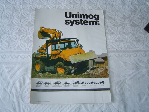 Case Unimog MB4/94 system magazine print ad brochure
