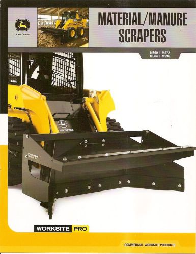 Equipment brochure - john deere - ms60 et al material manure scraper 08 (e1643) for sale