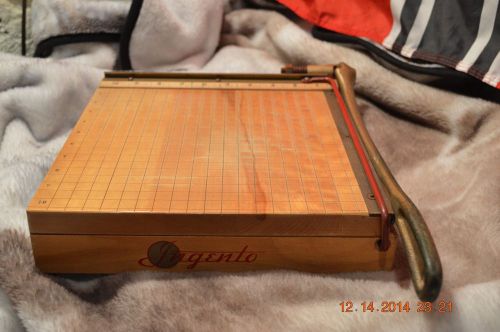 Vintage INGENTO NO 3 GUILLOTINE PAPER CUTTER: Ideal School Supply Co. Chicago IL