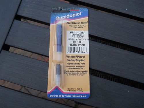 Blue 0.50mm Plotter pen Koh-I-Noor Rapidoplot 6810-02M Universal A Style Paper