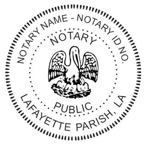 For LOUISIANA NEW Round Self-Inking NOTARY SEAL RUBBER STAMP