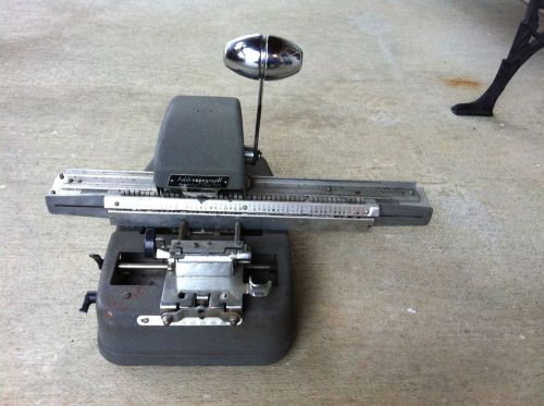 Addressograph Graphotype Model  350 Dog Tag letter stamping machine