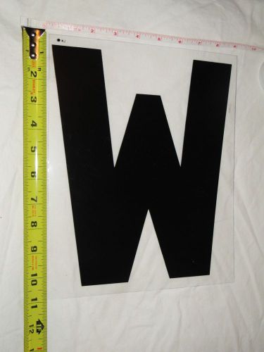 Replacement Plastic Letter for Outdoor Marquee Portable Sign Plastic 11 inch &#034;W&#034;