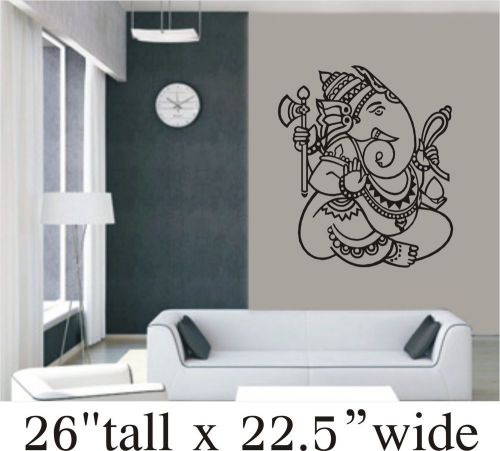 2X Om Aum Lord Ganpati Bappa Hinduism Drawing/Study Room Vinyl Sticker-1448