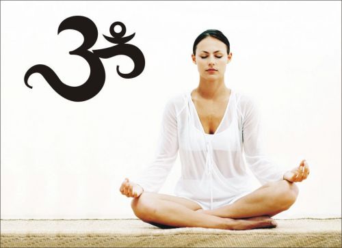 2X Meditation Yoga Wall Decal Vinyl Sticker Windows truck Decal