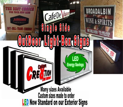 Exterior Light Box Sign - 2ft x 6ft Single Side- Complete Sign w/ LED&#039;s - w/Ship