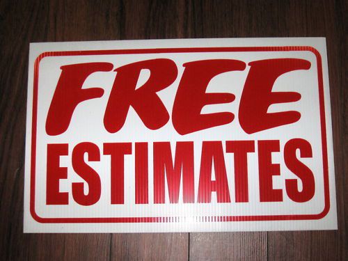 General Business Sign: FREE ESTIMATES