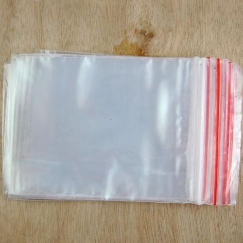 500PCS 6x8cm Ziplock Zip Zipped Lock Reclosable Plastic Poly Clear Bags Thick