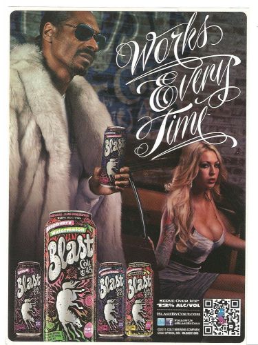 Snoop Dogg Blast by Colt 45 Sticker Small Sign &#039;Works Every Time&#039;