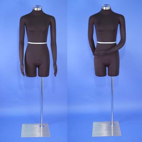 Brand new black dress form female mannequin with flexible arms f01-sb  for sale