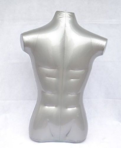 New Male Half Body Top Shirt Display Inflatable Mannequin Dummy Torso Model