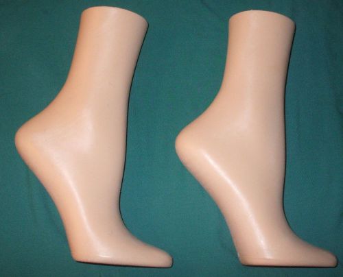 Vintage Weighted RPM Industries Plastic Mannequin Leg Foot Shoe Form Boots Socks