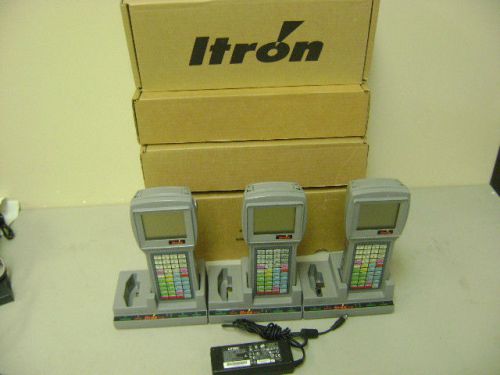 Lot of 3x itron i tron g5 g 5 meter reader data collector w/ docking stations for sale