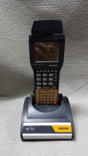 Percon 75-008-505 Falcon 320 Scanner with Docking Station, USED, UNTESTED, AS-IS