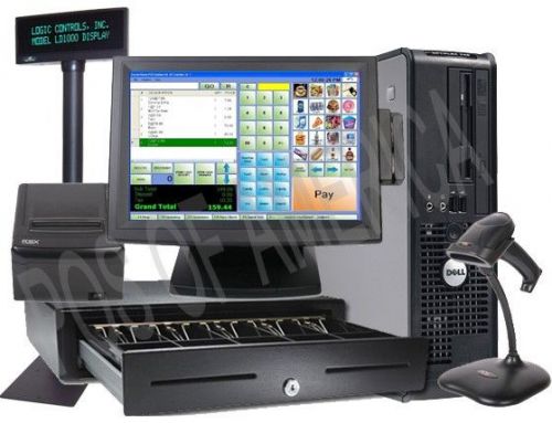 Corner store pos retail one station complete system point of sale new for sale