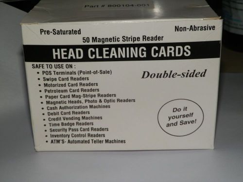 46pk Presaturated Swipe Head Cleaning Cards (Dual Side)