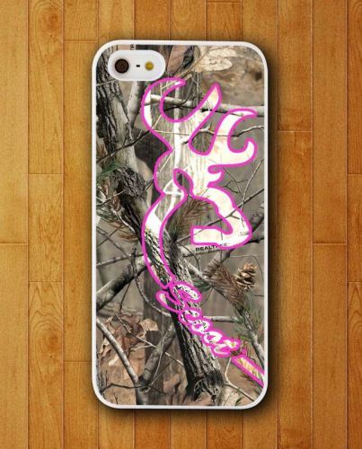 New Real Tree Couple Browning Pink Case cover For iPhone and Samsung galaxy