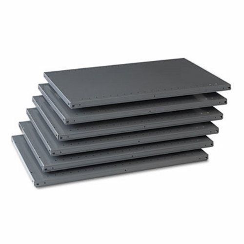 Tennsco Steel Shelving for 87 High Posts, Gray, 6 per Carton (TNN6Q23624MGY)