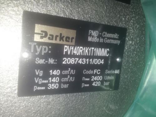 new parker pump PV140R1K1T1NMMC