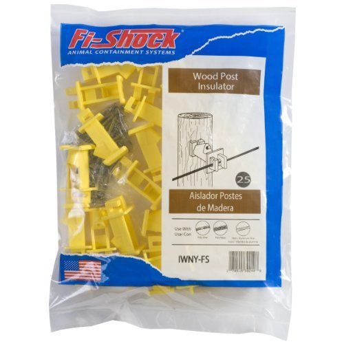NEW Fi-Shock IWNY-FS Slant Nail Insulator  Yellow