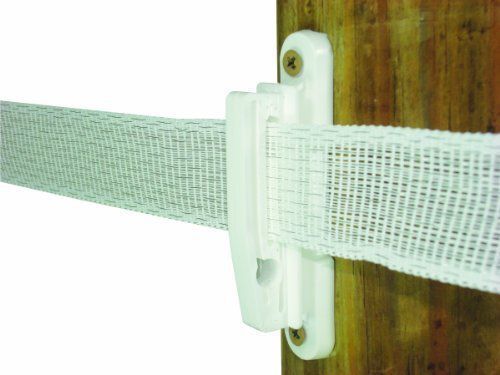 Field Guardian Wood Post Polytape Nail-On Insulator  2-Inch  White