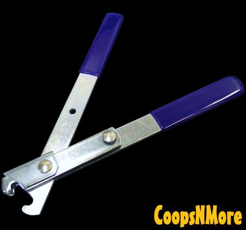 MILLER PET LODGE ACP2 RABBIT CAGE J CLIP PLIERS TOOL WIRE HUTCH CLAMP TRAP CRIMP