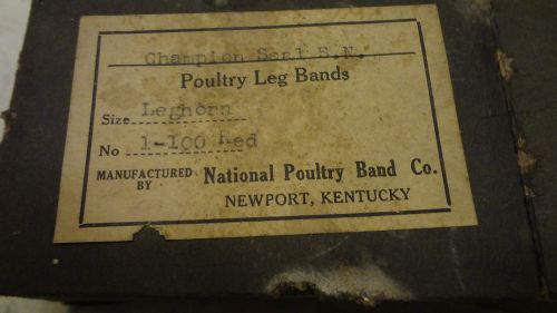 Poultry Leg Bands Size Leghorn National Poultry Band Co.