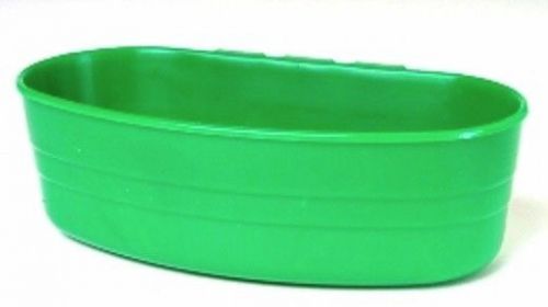 Little giant green 1 pint plastic cage cup poultry feeder waterer rabbit new for sale