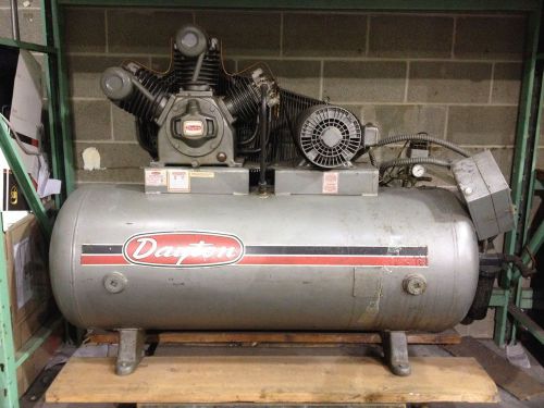 Dayton 10 hp reciprocating electric air compressor 3z968 120 gallon tank for sale