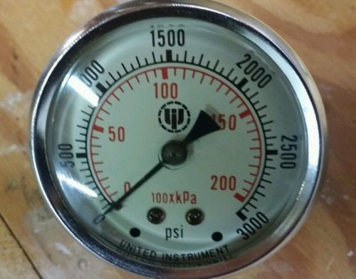 3000 psi pressure gauge united instrument Brand new