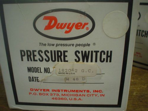 Dwyer pressure switch 1820-2 G.C. 60 day warranty - nib