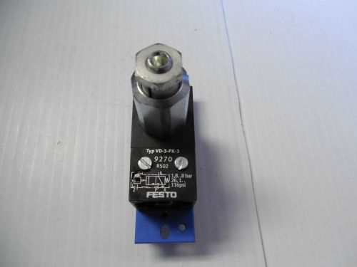 Festo pneumatic switch vd-3-pk-3 vd3pk3 1,8..8 bar 116 psi for sale